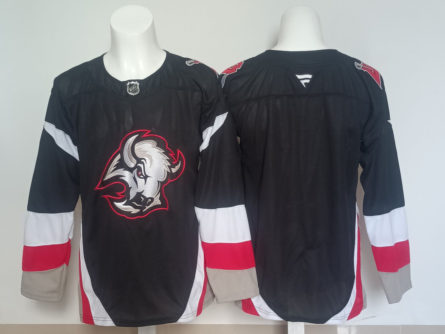 Men Buffalo Sabres Blank Black 2025 NHL Jersey style 001